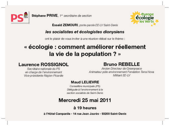 Ecologie ET Social - St Denis - 25 mai Ecologie ET Social - St Denis - 25 mai
